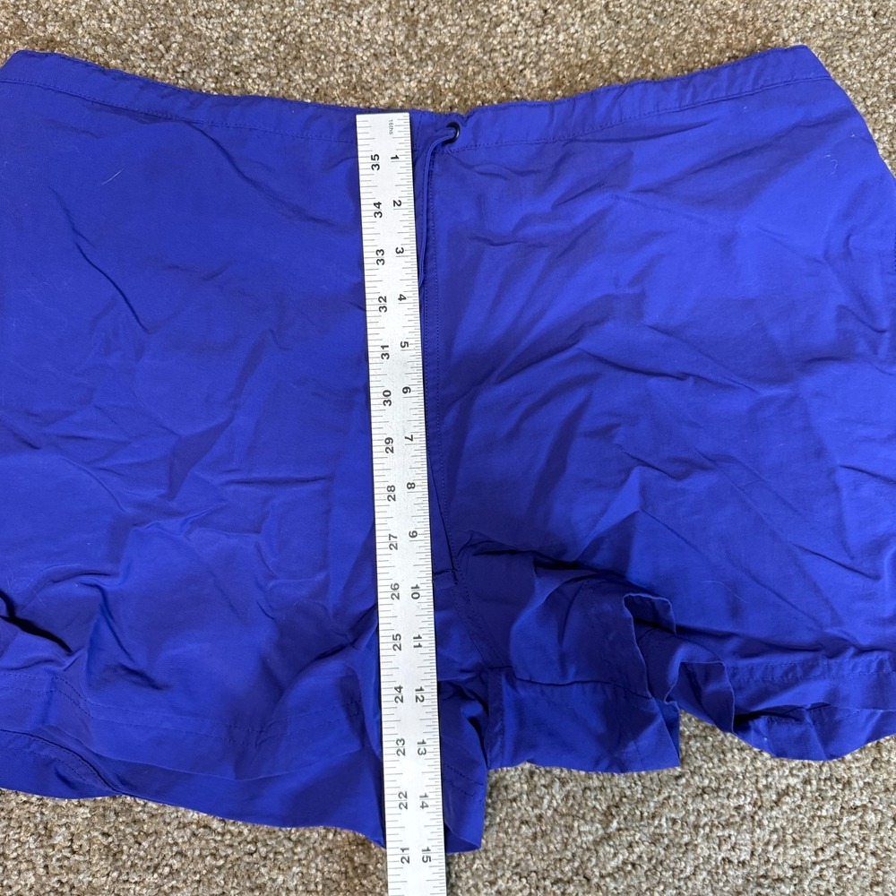 L.L. Bean SunSmart Shorts Women Large Royal Blue Mesh Lined High Rise Drawstring - Picture 8 of 10